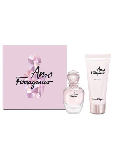 S. Ferragamo Amo Ferragamo 2 Pc. Set brillant des détails fins